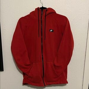 Nike Red Full-Zip Hoodie